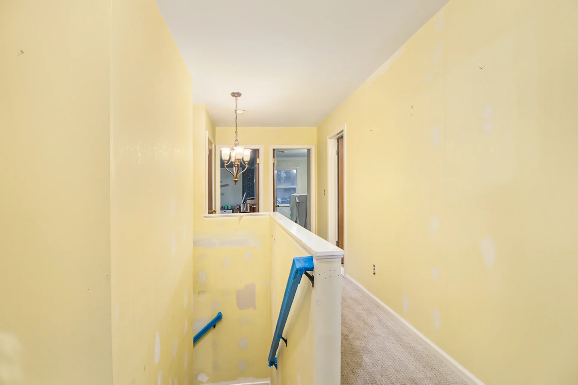 Stair Case Wall Painting Before