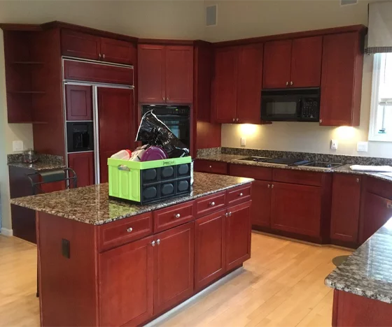 Kitchen Cabinet Painting Before